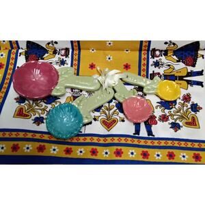 Pioneer Woman measuring spoons Timeless Beauty set of 4 Spoons Stoneware